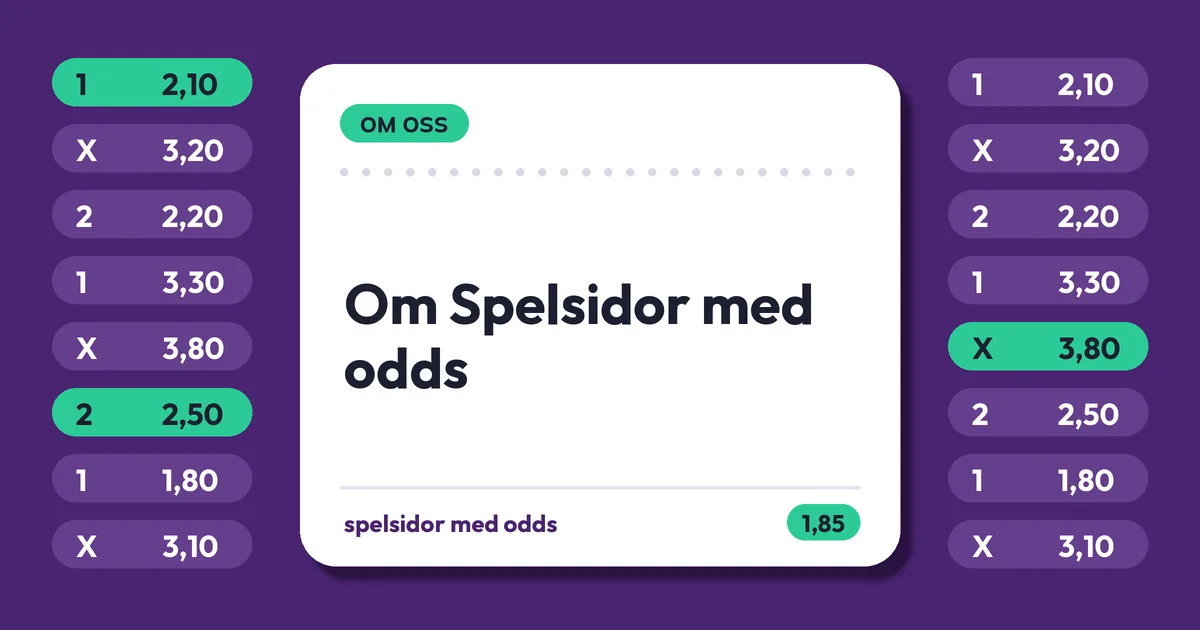 Om Spelsidor med odds
